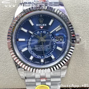 Rolex Skydweller 326934 SS Noob Best Edition Blue Dial on SS  Jubilee Bracelet A23J - Super Clone Watch | 1:1 Best Version