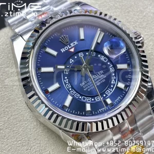 Rolex Skydweller 326934 SS Noob Best Edition Blue Dial on SS  Jubilee Bracelet A23J - Super Clone Watch | 1:1 Best Version
