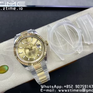 Rolex Skydweller 326933 SS/YG Noob Best Edition YG Dial on SS/YG Jubilee Bracelet A23J - Super Clone Watch | 1:1 Best Version