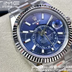 Rolex Skydweller 326934 SS Noob Best Edition Blue Dial on SS  Bracelet A23J - Super Clone Watch | 1:1 Best Version