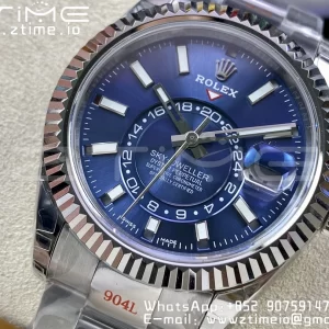Rolex Skydweller 326934 SS Noob Best Edition Blue Dial on SS  Bracelet A23J - Super Clone Watch | 1:1 Best Version