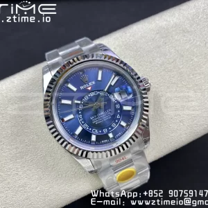 Rolex Skydweller 326934 SS Noob Best Edition Blue Dial on SS  Bracelet A23J - Super Clone Watch | 1:1 Best Version