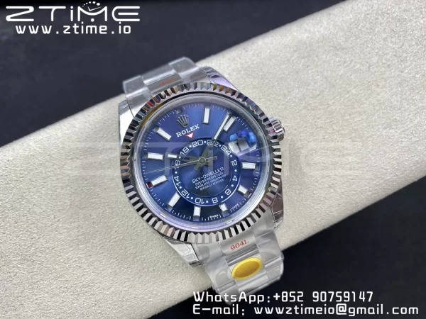 Rolex Skydweller 326934 SS Noob Best Edition Blue Dial on SS  Bracelet A23J - Super Clone Watch | 1:1 Best Version