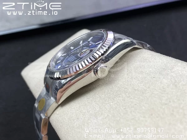 Rolex Skydweller 326934 SS Noob Best Edition Blue Dial on SS  Bracelet A23J - Super Clone Watch | 1:1 Best Version