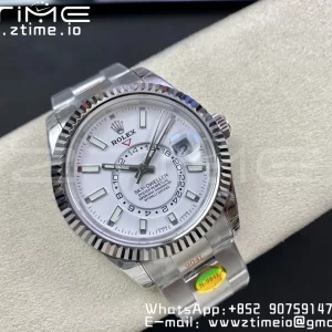 Rolex Skydweller 326934 SS Noob Best Edition White Dial on SS  Bracelet A23J - Super Clone Watch | 1:1 Best Version