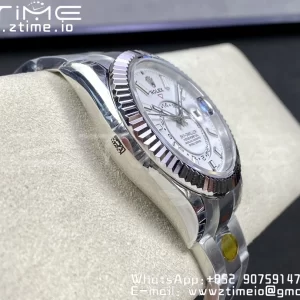 Rolex Skydweller 326934 SS Noob Best Edition White Dial on SS  Bracelet A23J - Super Clone Watch | 1:1 Best Version