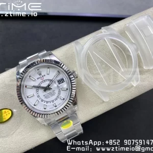Rolex Skydweller 326934 SS Noob Best Edition White Dial on SS  Bracelet A23J - Super Clone Watch | 1:1 Best Version