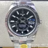 Rolex Skydweller 326934 SS Noob Best Edition Quadrante nero su bracciale SS A23J - Orologio Super Clone | 1:1 Miglior Versione