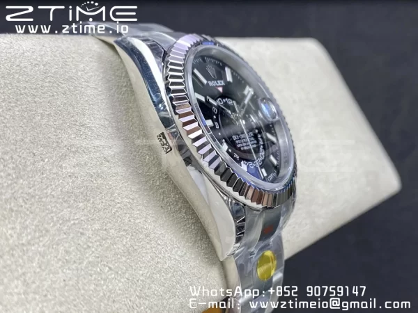 Rolex Skydweller 326934 SS Noob Best Edition Black Dial on SS  Bracelet A23J - Super Clone Watch | 1:1 Best Version