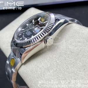 Rolex Skydweller 326934 SS Noob Best Edition Black Dial on SS  Bracelet A23J - Super Clone Watch | 1:1 Best Version