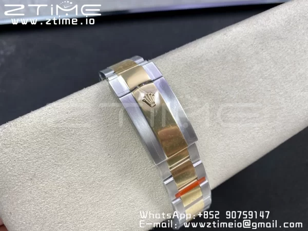 Rolex Skydweller 326933 SS/YG Noob Best Edition Quadrante nero su bracciale SS/YG A23J - Orologio Super Clone | 1:1 Miglior Versione