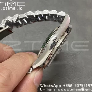 ロレックス デイデイト 228396 40mm GMF 1:1ベスト版 アイスブルー文字盤 アラビアインデックス ダイヤモンドベゼル SSブレス A2836 (タングステンヘビーバージョン) - スーパークローン時計｜1:1ベスト版