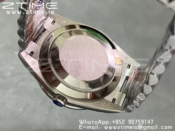 ロレックス デイデイト 228396 40mm GMF 1:1ベスト版 アイスブルー文字盤 アラビアインデックス ダイヤモンドベゼル SSブレス A2836 (タングステンヘビーバージョン) - スーパークローン時計｜1:1ベスト版