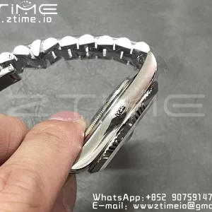 Rolex DayDate 228236 40mm GMF 1:1 Best Edition Black Dial Fluted Bezel on SS Bracelet A2836 (Tungsten Heavy Version) - Super Clone Watch | 1:1 Best Version