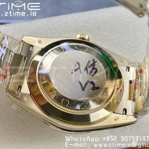 Rolex DayDate 228238 40mm YG GMF 1:1 Best Edition YG Dial  Fluted Bezel on YG Bracelet A2836 (Tungsten Heavy Version) - Super Clone Watch | 1:1 Best Version