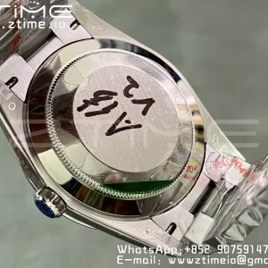 Rolex DayDate 228236 40mm GMF 1:1 Cea mai bună ediție Cadran argintiu Diamante Markers Fluted Bezel pe brățară SS A2836 (Tungsten Heavy Version) - Super Clone Watch | 1:1 Cea mai bună versiune