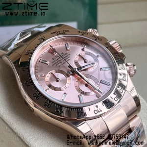 Rolex Daytona 116505 BTF 1:1 Best Edition RG Crystal Dial on RG Bracelet SA4130 - Super Clone Watch | 1:1 Best Version