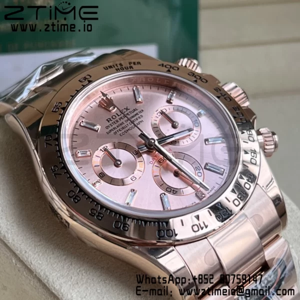 Rolex Daytona 116505 BTF 1:1 Best Edition RG Crystal Dial on RG Bracelet SA4130 - Super Clone Watch | 1:1 Best Version
