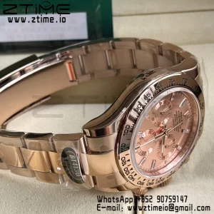Rolex Daytona 116505 BTF 1:1 Best Edition RG Crystal Dial on RG Bracelet SA4130 - Super Clone Watch | 1:1 Best Version
