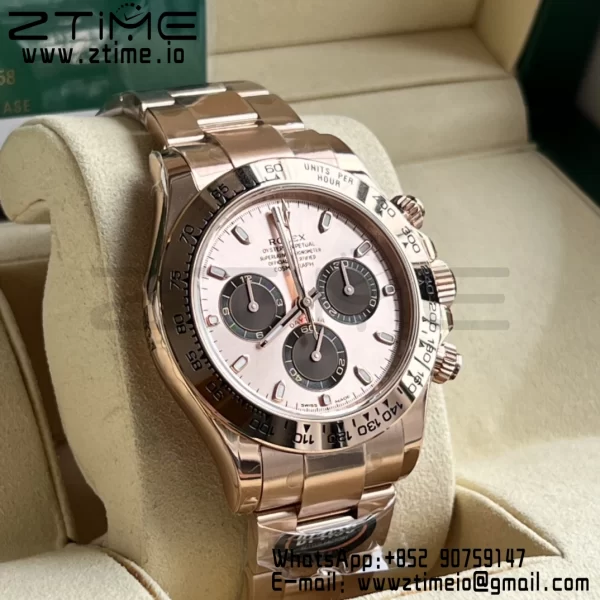 Rolex Daytona 116505 BTF 1:1 Best Edition RG/Black Dial on RG Bracelet SA4130 - Super Clone Watch | 1:1 Best Version
