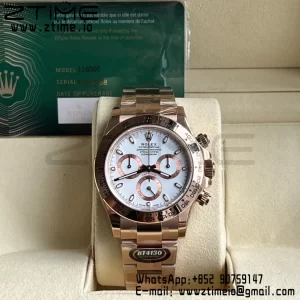 Rolex Daytona 116505 BTF 1:1 Best Edition White Dial on RG Bracelet SA4130 - Super Clone Watch | 1:1 Best Version