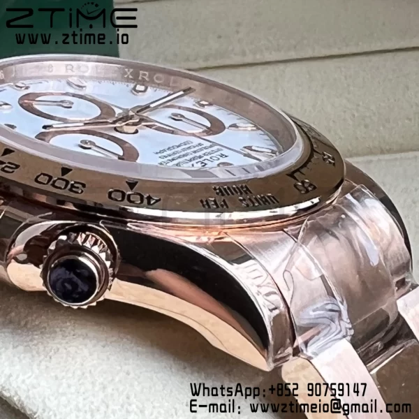 Rolex Daytona 116505 BTF 1:1 Best Edition White Dial on RG Bracelet SA4130 - Super Clone Watch | 1:1 Best Version
