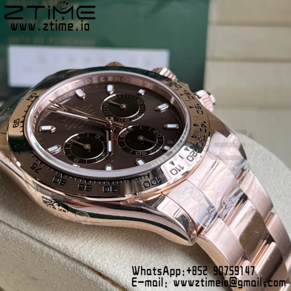 Rolex Daytona 116505 BTF 1:1 Best Edition Brown Dial on RG Bracelet SA4130 - Super Clone Watch | 1:1 Best Version