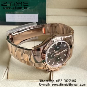 Rolex Daytona 116505 BTF 1:1 Best Edition Brown Dial on RG Bracelet SA4130 - Super Clone Watch | 1:1 Best Version