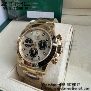 Rolex Daytona 116508 BTF 1:1 Best Edition YG/Black Dial on YG Bracelet SA4130 - Super Clone Watch | 1:1 Best Version