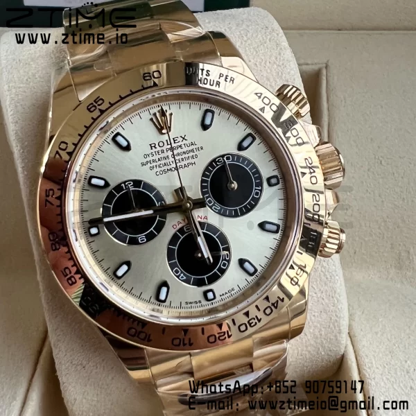 Rolex Daytona 116508 BTF 1:1 Best Edition YG/Black Dial on YG Bracelet SA4130 - Super Clone Watch | 1:1 Best Version