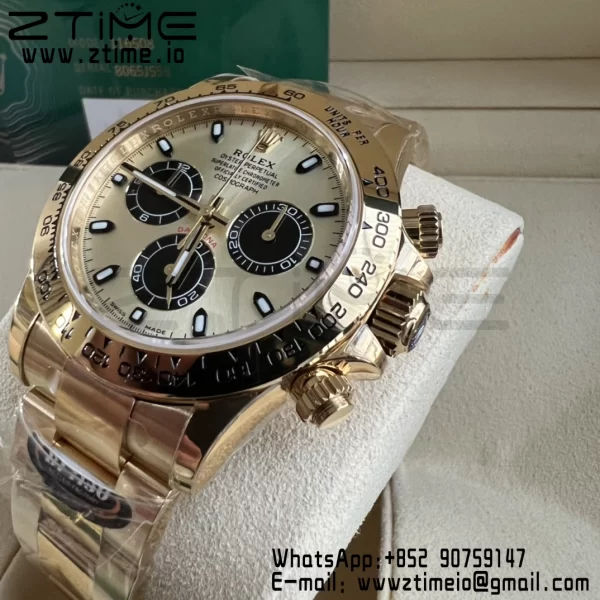 Rolex Daytona 116508 BTF 1:1 Best Edition YG/Black Dial on YG Bracelet SA4130 - Super Clone Watch | 1:1 Best Version