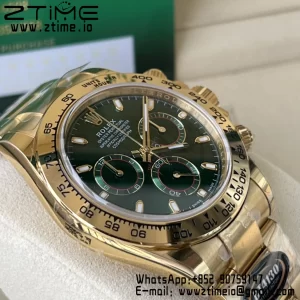 Rolex Daytona 116508 BTF 1:1 Best Edition Green Dial on YG Bracelet SA4130 - Super Clone Watch | 1:1 Best Version