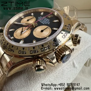 Rolex Daytona 116508 BTF 1:1 Best Edition Black/YG Dial on YG Bracelet SA4130 - Super Clone Watch | 1:1 Best Version