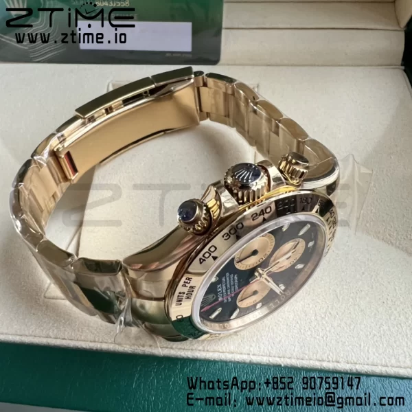 Rolex Daytona 116508 BTF 1:1 Best Edition Black/YG Dial on YG Bracelet SA4130 - Super Clone Watch | 1:1 Best Version