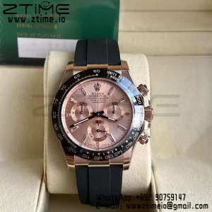 Rolex Daytona 116515 BTF 1:1 Best Edition RG Dial on Oysterflex Rubber Strap SA4130 V2 - Super Clone Watch | 1:1 Best Version