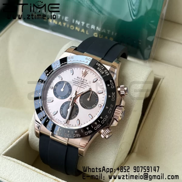 Rolex Rolex Daytona 116515 BTF 1:1 Best Edition RG Dial on Oysterflex Rubber Strap SA4130 V2 - Super Clone Watch | 1:1 Best Version