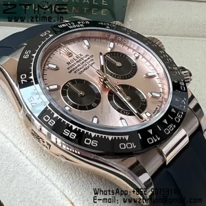Rolex Rolex Daytona 116515 BTF 1:1 Best Edition RG Dial on Oysterflex Rubber Strap SA4130 V2 - Super Clone Watch | 1:1 Best Version