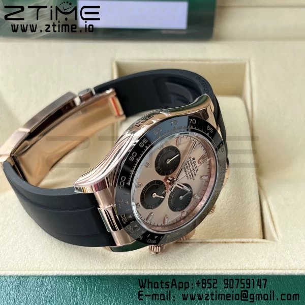 Rolex Rolex Daytona 116515 BTF 1:1 Best Edition RG Dial on Oysterflex Rubber Strap SA4130 V2 - Super Clone Watch | 1:1 Best Version