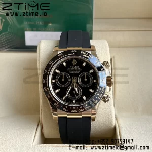 Rolex Daytona 116518 BTF 1:1 Best Edition Black Lume Dial on Oysterflex Rubber Strap SA4130 V2 - Super Clone Watch | 1:1 Best Version
