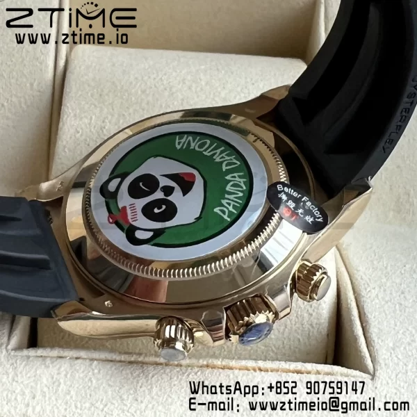 Rolex Daytona 116518 BTF 1:1 Best Edition Black Lume Dial on Oysterflex Rubber Strap SA4130 V2 - Super Clone Watch | 1:1 Best Version