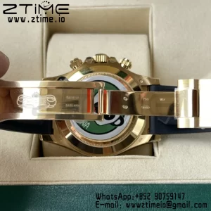 Rolex Daytona 116518 BTF 1:1 Best Edition Paul Newman Schwarz/YG Zifferblatt auf Oysterflex Kautschukband SA4130 V2 - Super Clone Watch | 1:1 Best Version