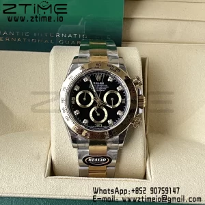 Rolex Rolex Daytona 116503 BTF 1:1 Best Edition 904L SS Case and Bracelet Black Diamonds  Dial SA4130 - Super Clone Watch | 1:1 Best Version