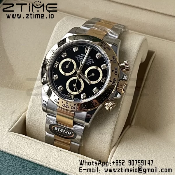 Rolex Rolex Daytona 116503 BTF 1:1 Best Edition 904L SS Case and Bracelet Black Diamonds  Dial SA4130 - Super Clone Watch | 1:1 Best Version