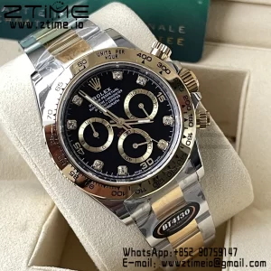 Rolex Rolex Daytona 116503 BTF 1:1 Best Edition 904L SS Case and Bracelet Black Diamonds  Dial SA4130 - Super Clone Watch | 1:1 Best Version