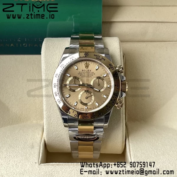 Rolex Daytona 116503 BTF 1:1 Best Edition 904L SS Case and Bracelet YG Dial SA4130 - Super Clone Watch | 1:1 Best Version