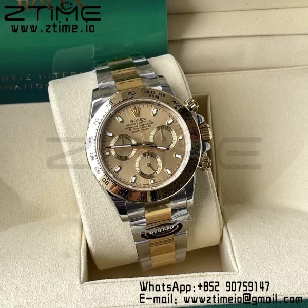 Rolex Daytona 116503 BTF 1:1 Best Edition 904L SS Case and Bracelet YG Dial SA4130 - Super Clone Watch | 1:1 Best Version