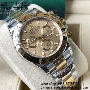 Rolex Daytona 116503 BTF 1:1 Best Edition 904L SS Case and Bracelet YG Dial SA4130 - Super Clone Watch | 1:1 Best Version