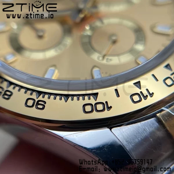 Rolex Daytona 116503 BTF 1:1 Best Edition 904L SS Case and Bracelet YG Dial SA4130 - Super Clone Watch | 1:1 Best Version