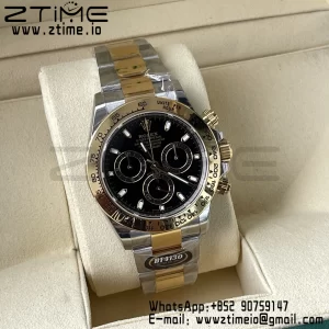 Rolex Daytona 116503 BTF 1:1 Best Edition 904L SS Case and Bracelet Black Dial SA4130 - Super Clone Watch | 1:1 Best Version
