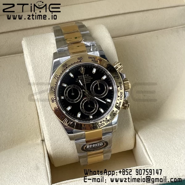 Rolex Daytona 116503 BTF 1:1 Best Edition 904L SS Case and Bracelet Black Dial SA4130 - Super Clone Watch | 1:1 Best Version